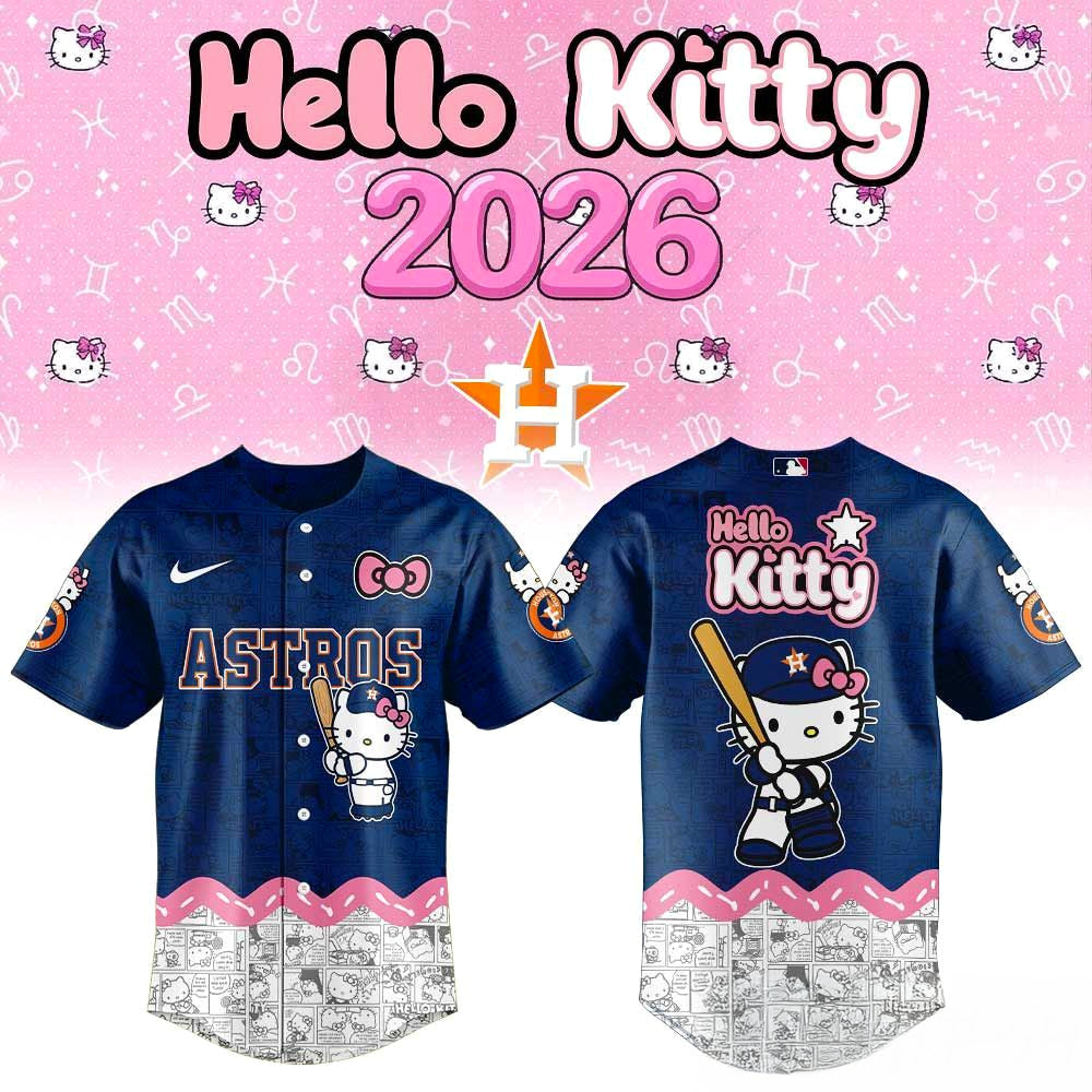 Houston Astros x Hello Kitty 2026 Special Baseball Jersey