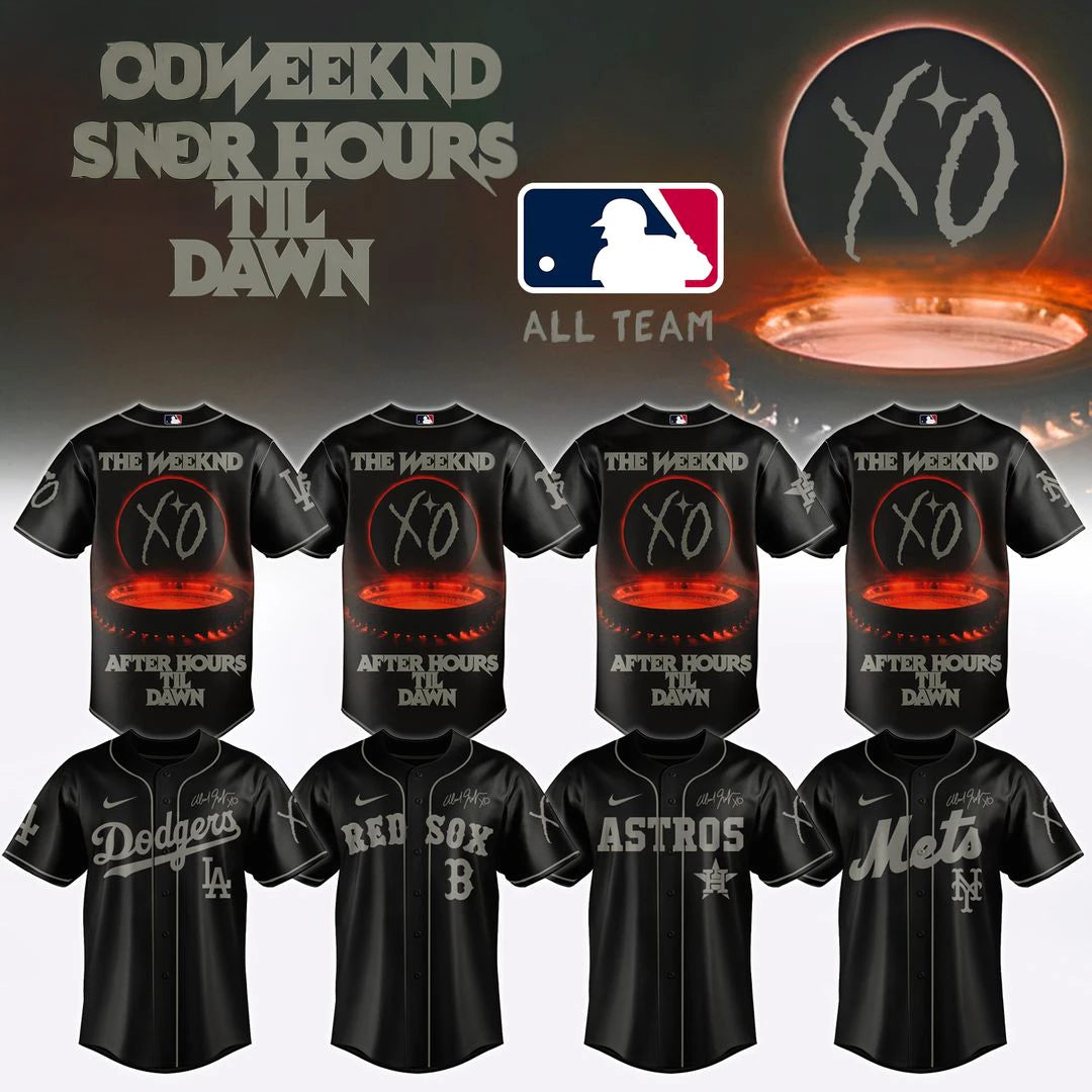 ALL MLB TEAM x The Weeknd After Hours Til Dawn Tour Edition Baseball Jersey
