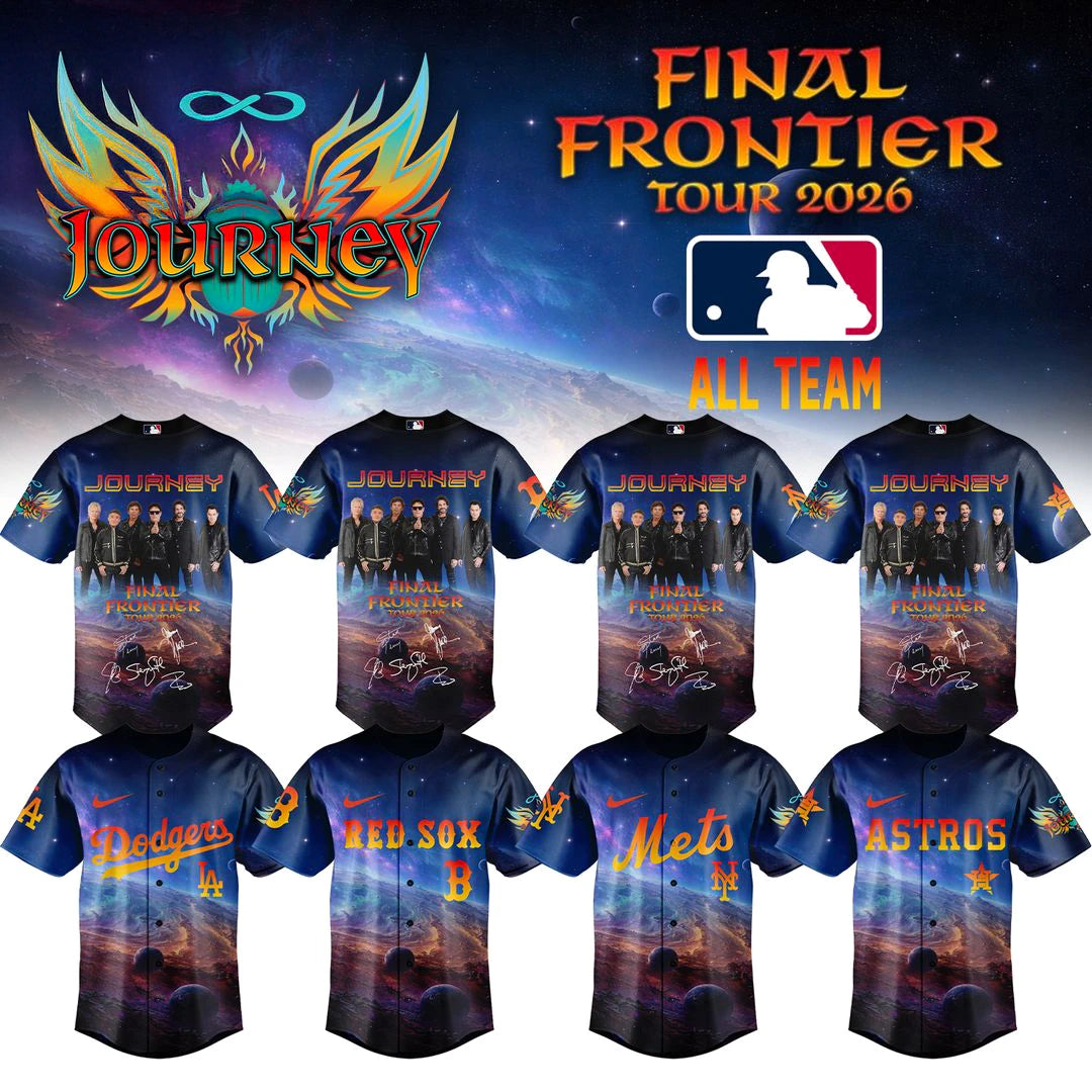 ALL MLB TEAM x Journey The Final Frontier Tour 2026 Edition Baseball Jersey