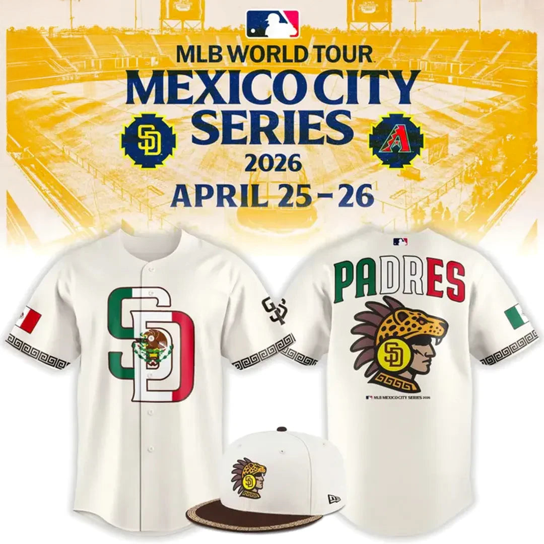 San Diego Padres MLB Mexico City Series 2026 Edition Baseball Jersey