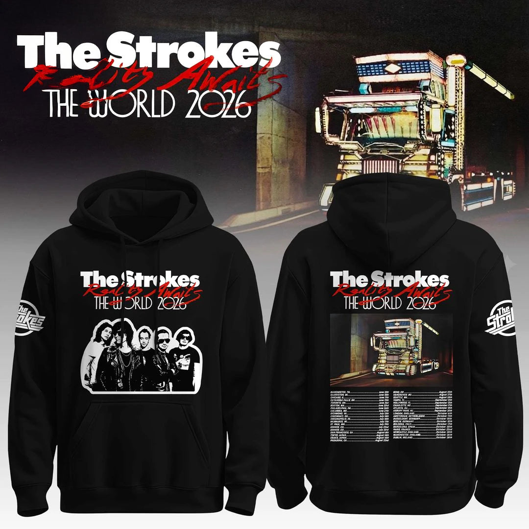 The Strokes Reality Awaits World Tour 2026 Fan Hoodie - Limited Edition