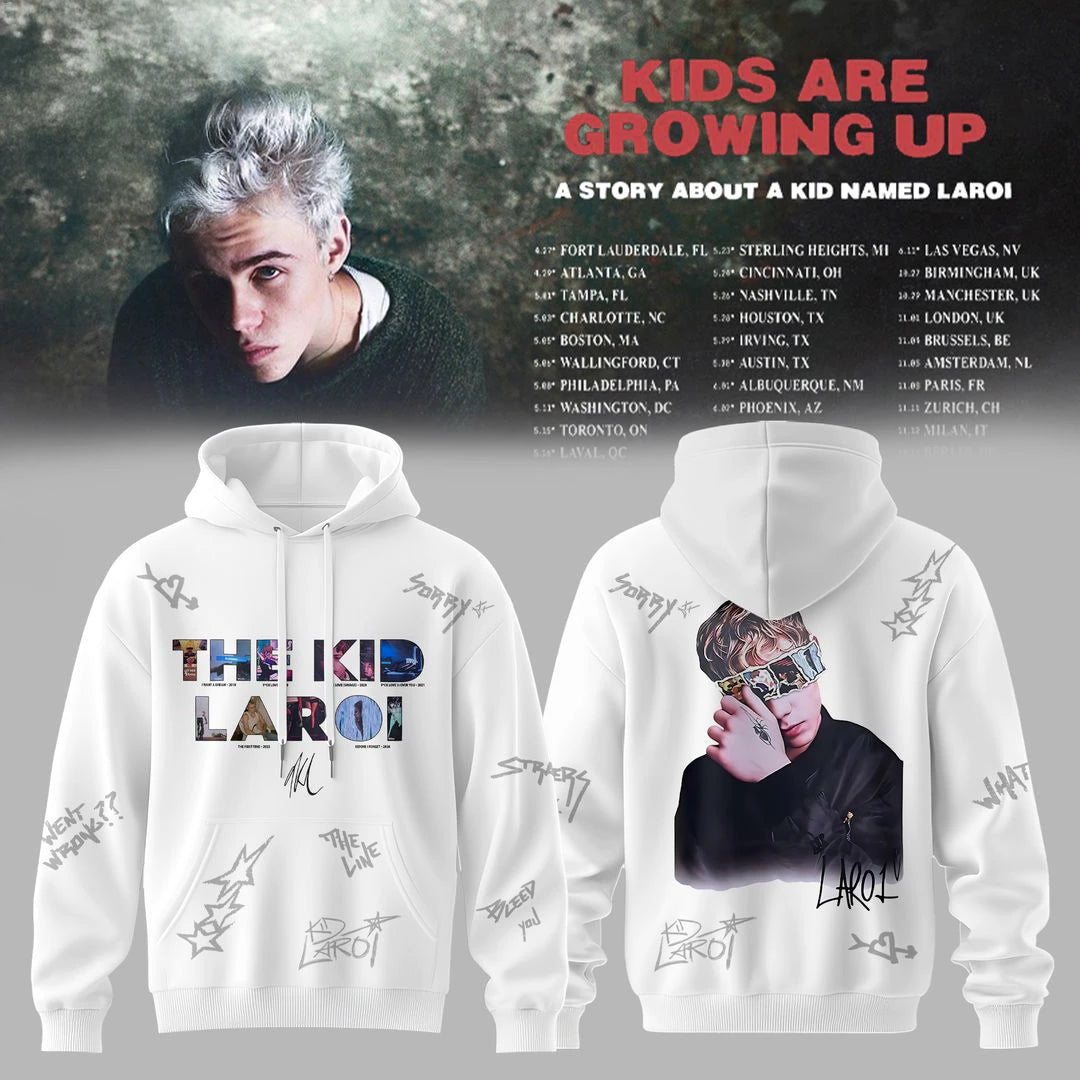 Limited Edition THE KID LAROI Kids Are Growing Up Tour 2026 Hoodie