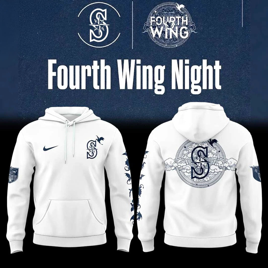 Seattle Mariners 2026 Fourth Wing Night White Hoodie - Limited Edition