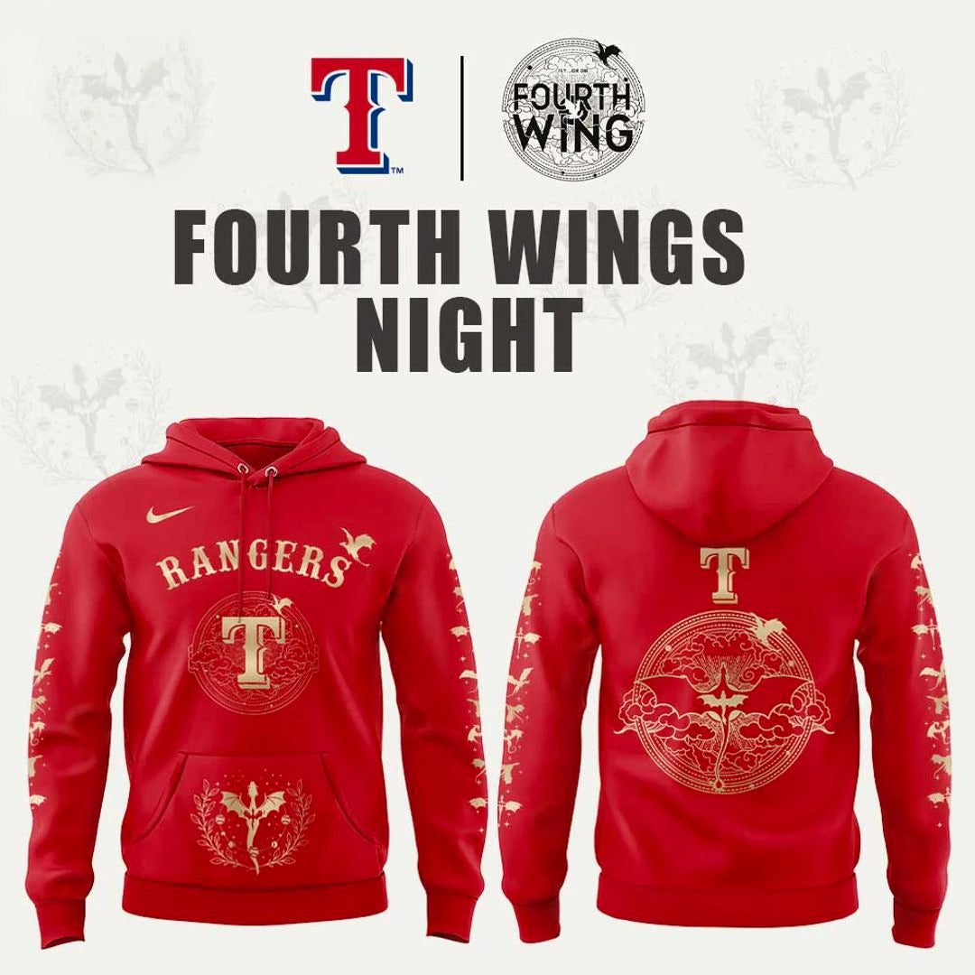 Texas Rangers 2026 Fourth Wings Night Hoodie V2 - Limited Edition Collectible