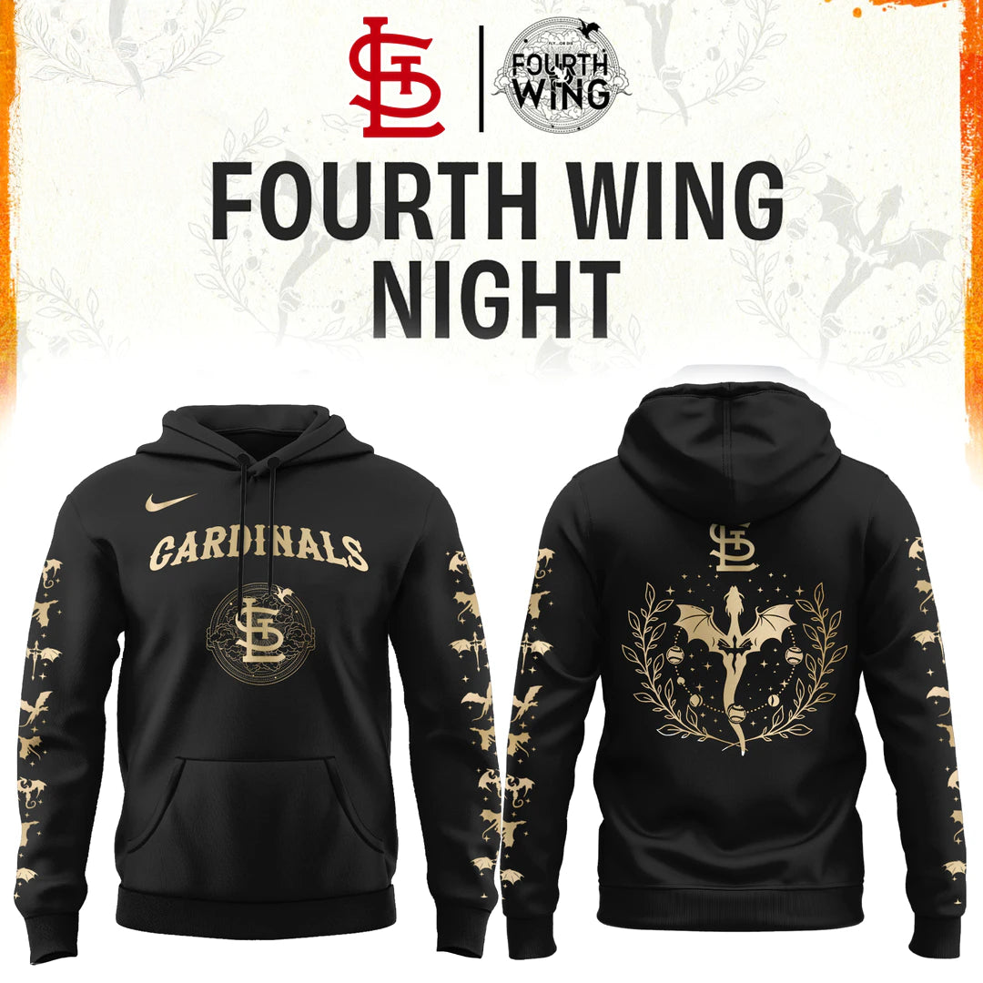 St Louis Cardinals Fourth Wings Night Edition Hoodie - Limited Edition Collectible