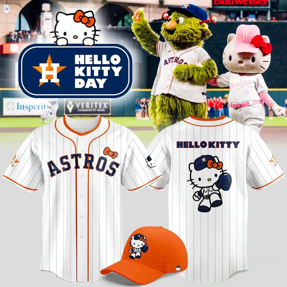 Houston Astros Hello Kitty Day 2026 Baseball Jersey