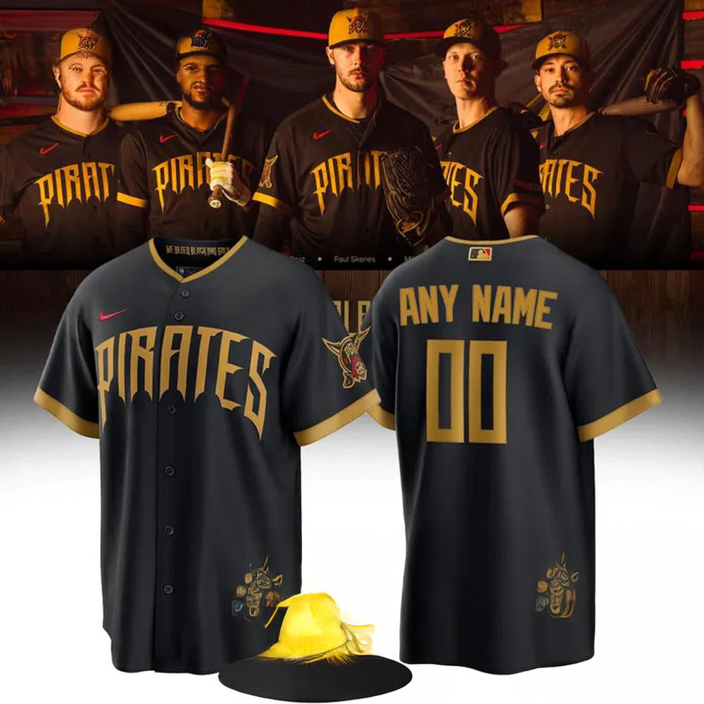 Pittsburgh Pirates 2026 City Connect Stadium Black Baseball Jersey
