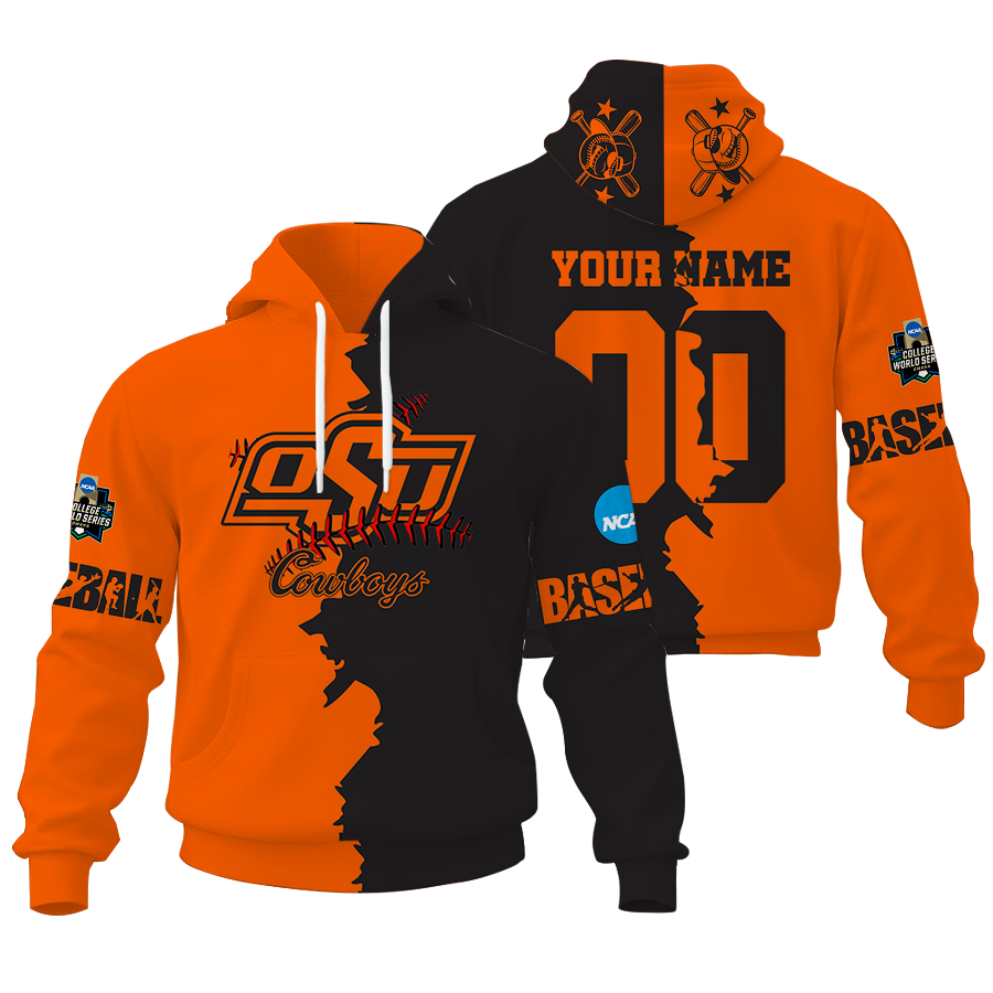 Customized NCAA CWS19 OS Cowboys Unisex Hoodie and Zip Hoodie for Fans and Supporters