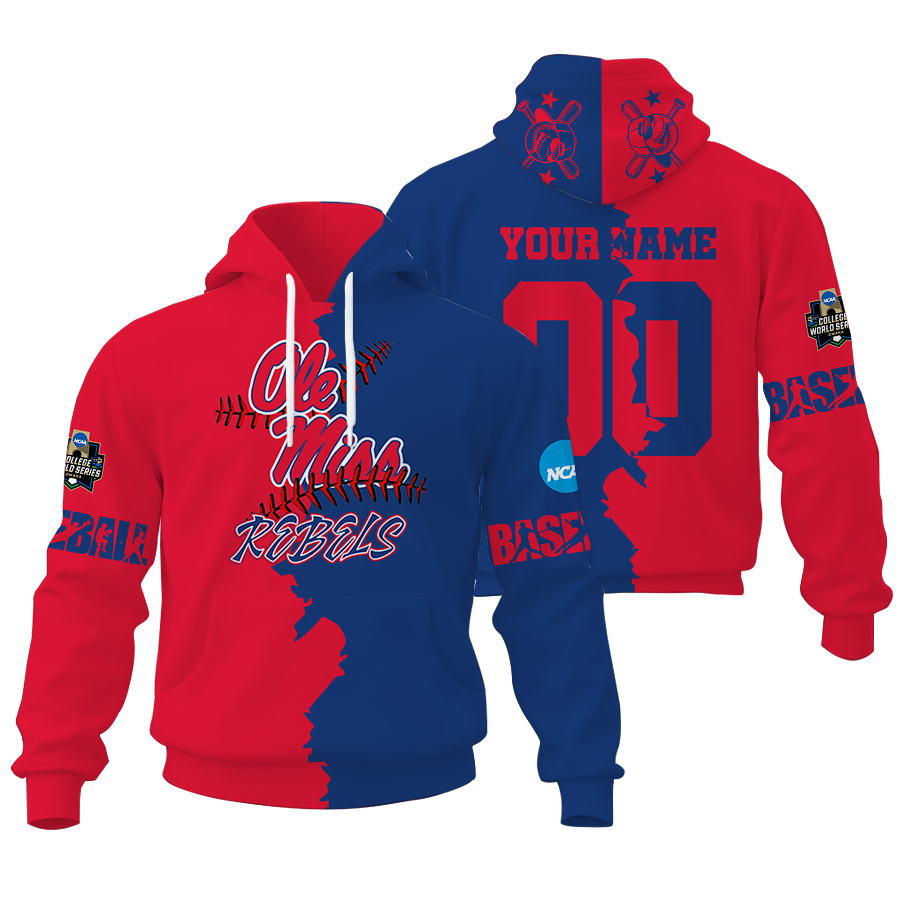 Limited Edition NCAA CWS13 OM Rebels Unisex Hoodie and Zip Hoodie for Fans