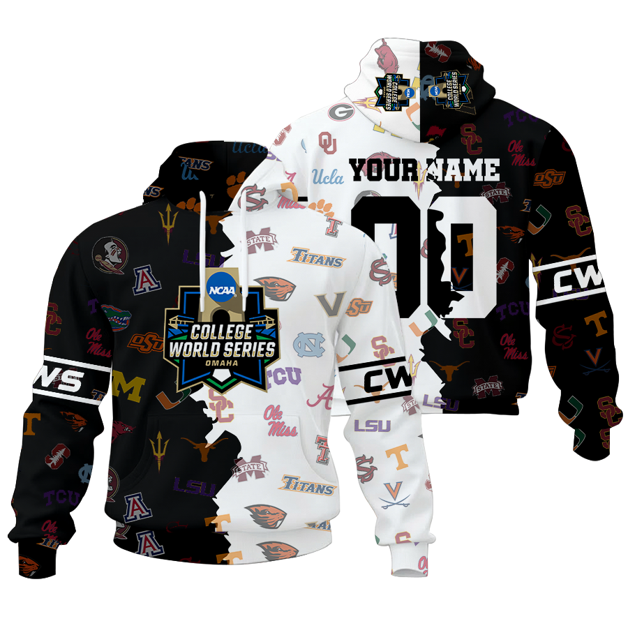 Limited Edition Customized NCAA CWS32 Unisex Hoodie and Zip Hoodie for All Teams
