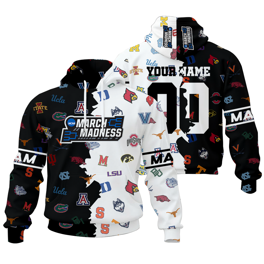 NCAA Unisex Hoodie and Zip Hoodie MAM32 All Teams Collection for Fans and Athletes