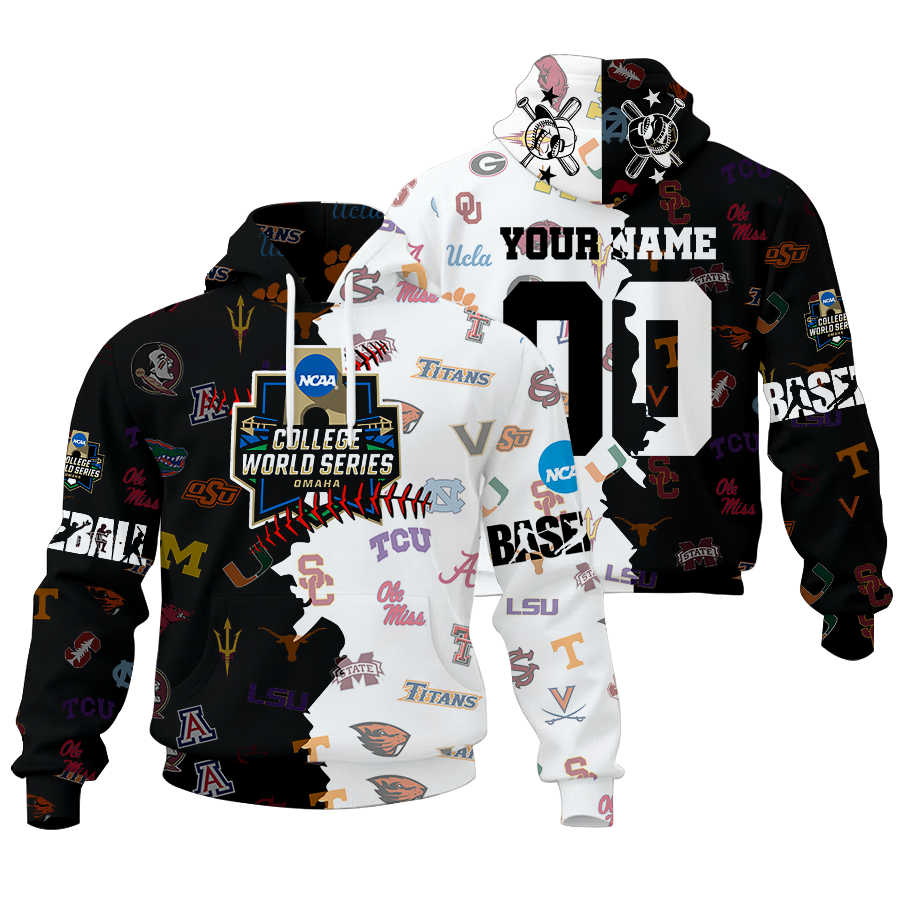 NCAA CWS Unisex Hoodie and Zip Hoodie for All Teams - Comfortable Sports Apparel