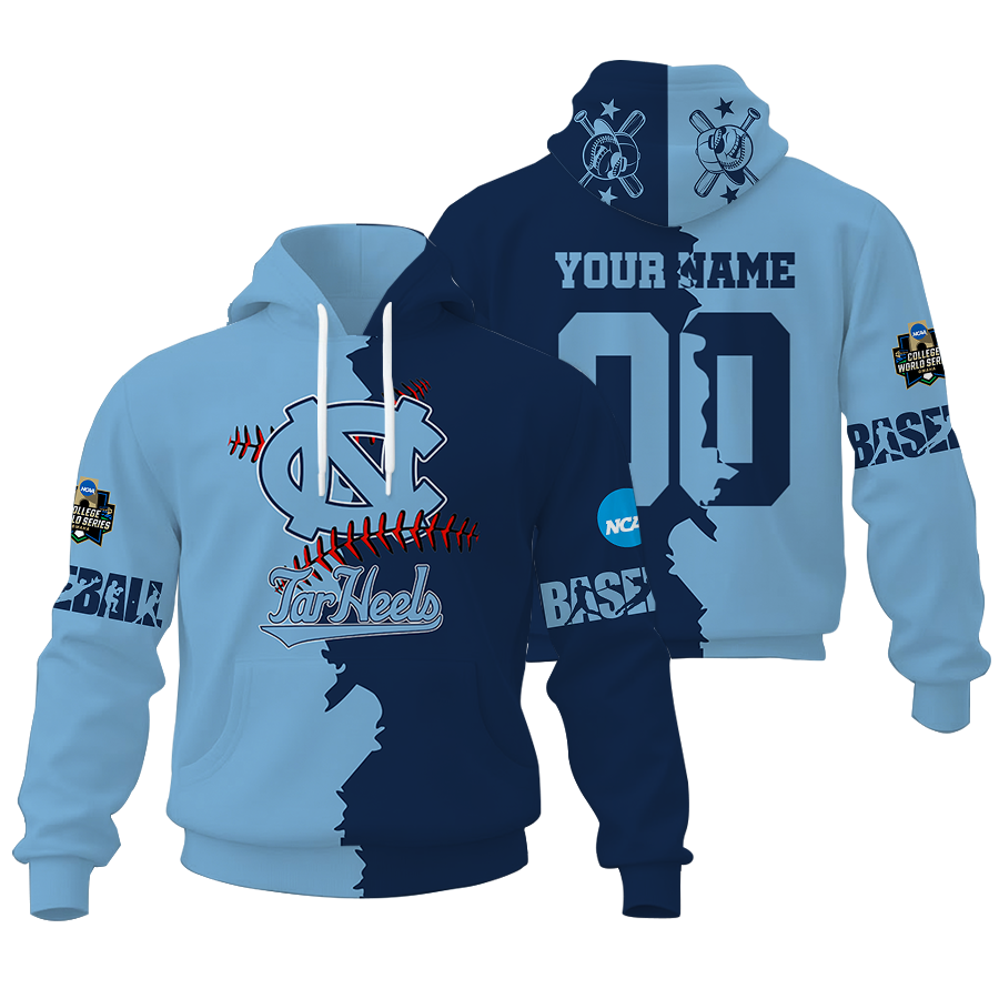 NCAA North Carolina Tar Heels Unisex Hoodie and Zip Hoodie for Fans and Alumni Apparel