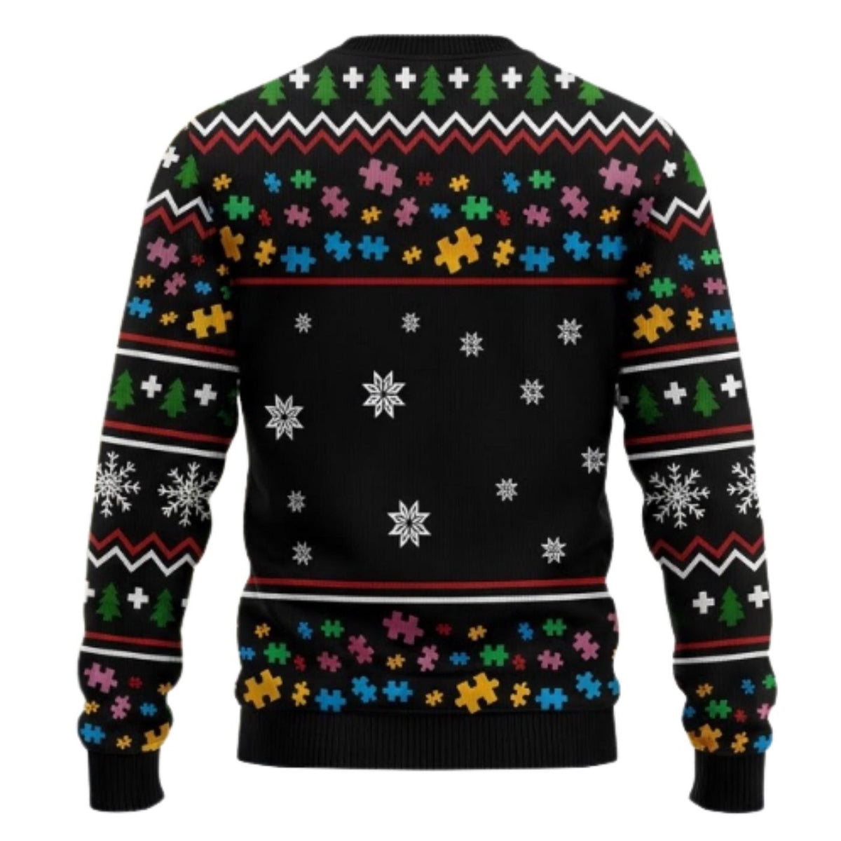 Autism Skeleton Christmas Sweater Different Ability Ugly Jumper Unisex