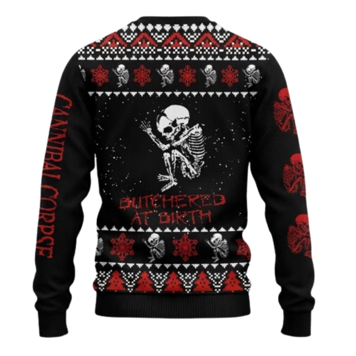 Cannibal Corpse Christmas Sweater Ugly Holiday Jumper Metal Gift