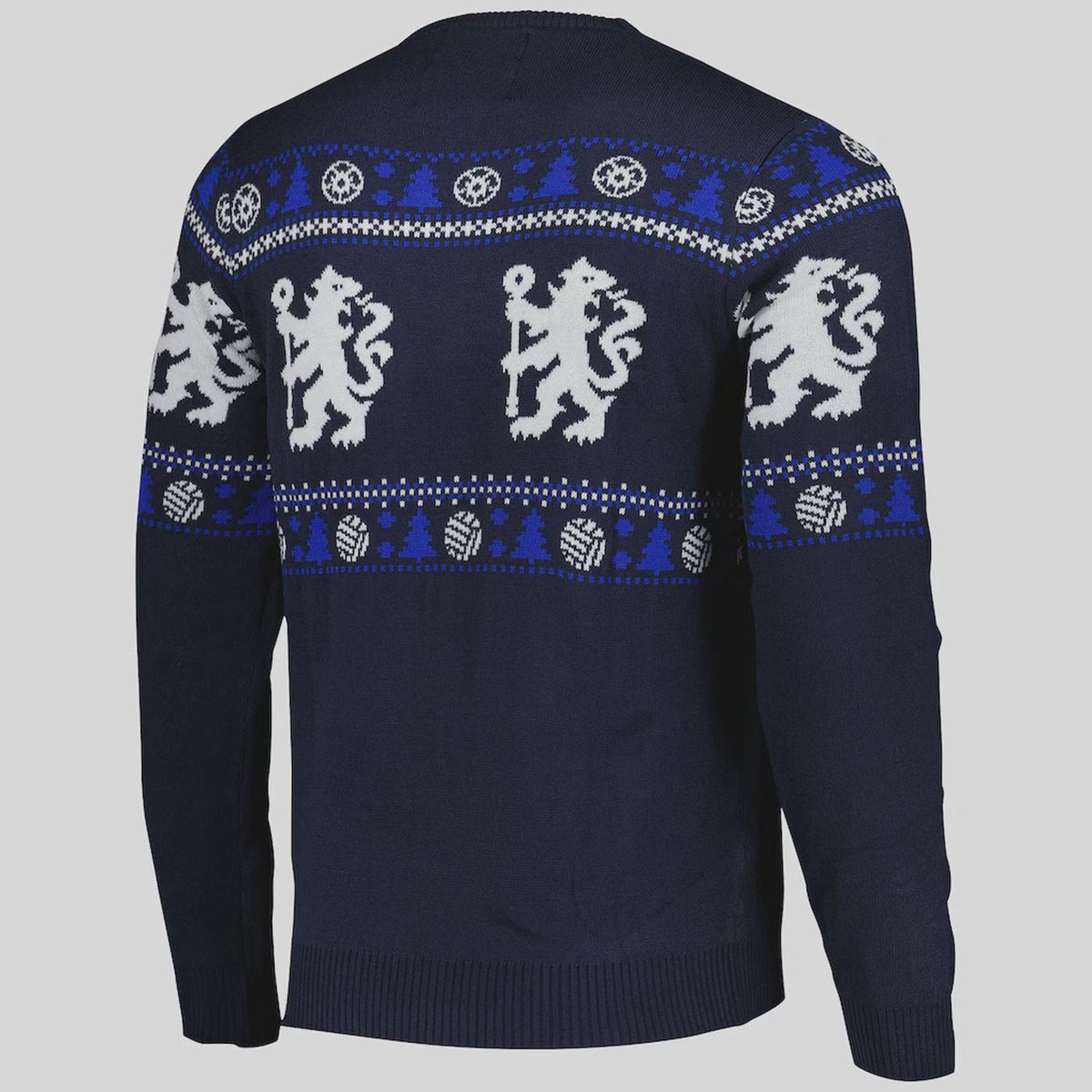 Chelsea FC Christmas Jumper Boys 4 5 Years Kids Football Festive Sweater XM1