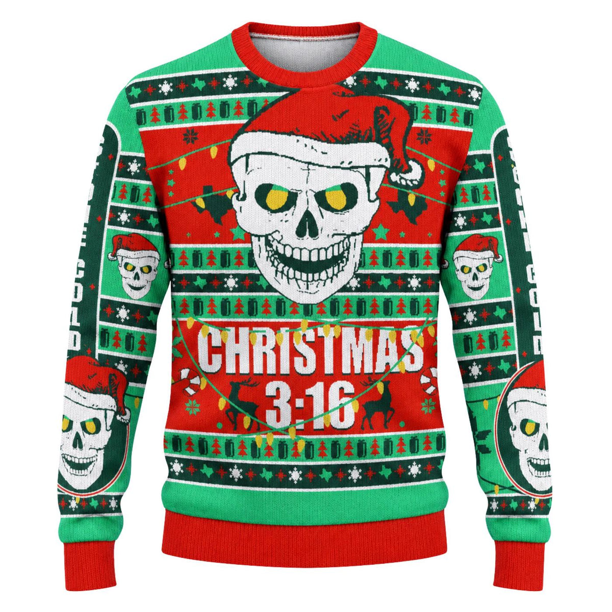 Christmas Skull Sweater, 316 Ugly Holiday Knitted Jumper Gift for Men and Women