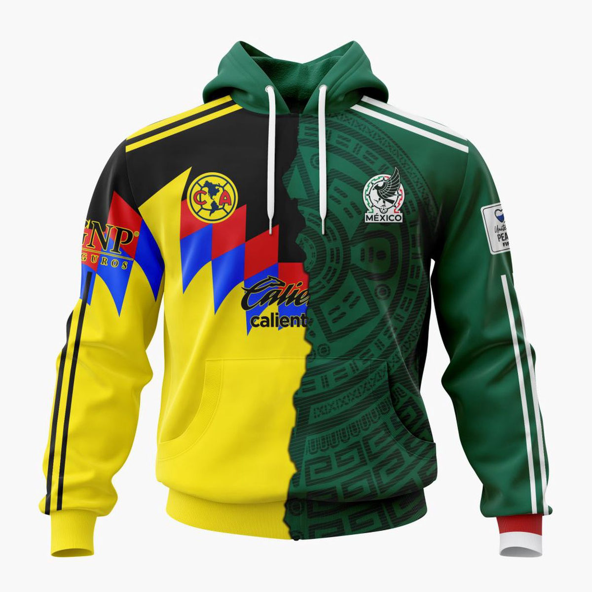 Club América Mix Mexico National Team Personalized 2026 World Cup Home Design ST2601