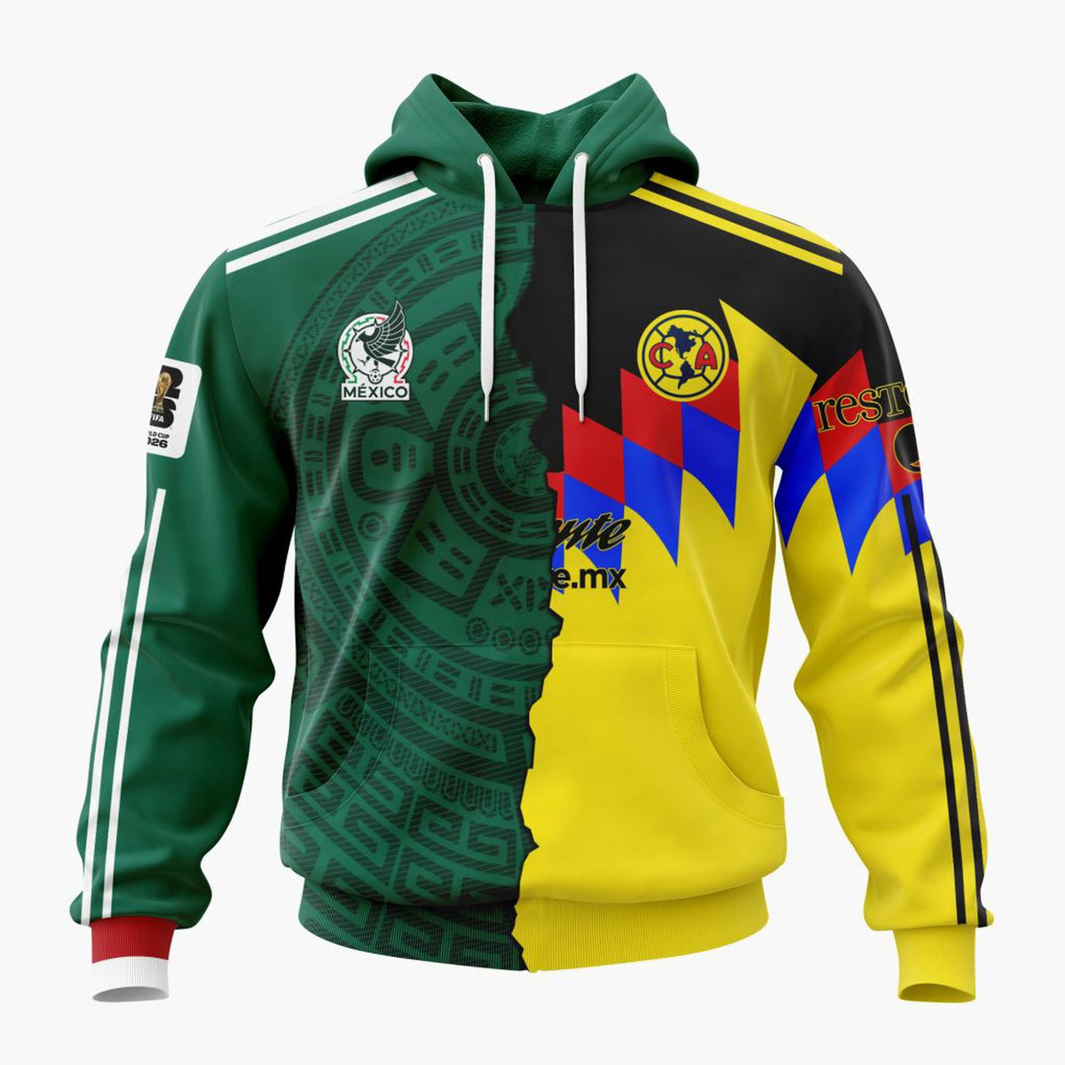 Club América Mix Mexico National Team Personalized 2026 World Cup Home Design ST2602