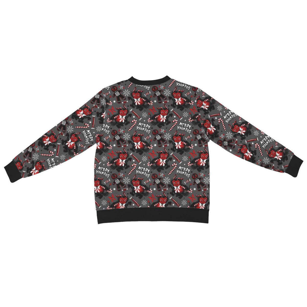 Creepy Krampusnacht Gingerdead Cardigan Spooky Ugly Sweater
