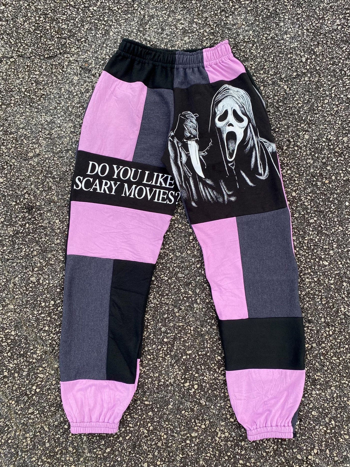 Horror Patchwork Sweatpants | Upcycled Halloween Sweats V1