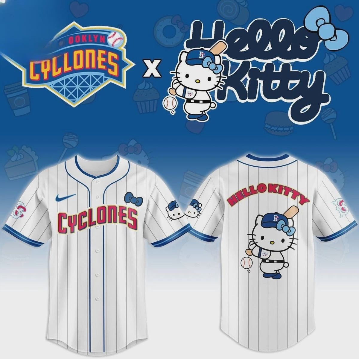 Cyclones x Hello Kitty Night 2026 Baseball Jersey