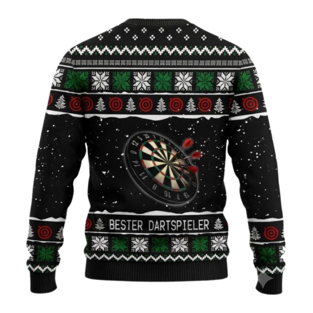 Darts Ugly Christmas Sweater, Unisex Dartboard Knit Pullover, Dart Player Holiday Gift