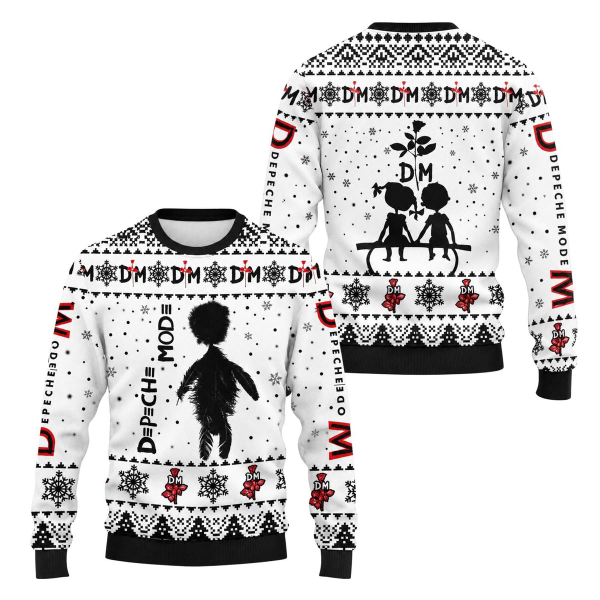 Depeche Mode Christmas Sweater Music Fan Gift Synth Pop Band Ugly Xmas Jumper