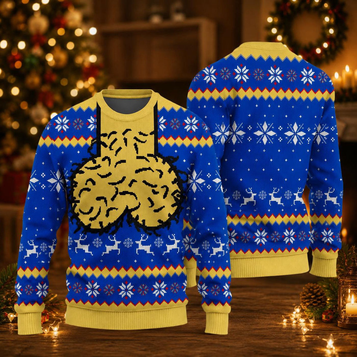 Dicky Meme Blue Ugly Christmas Sweater Cockmas Holiday Sweatshirt