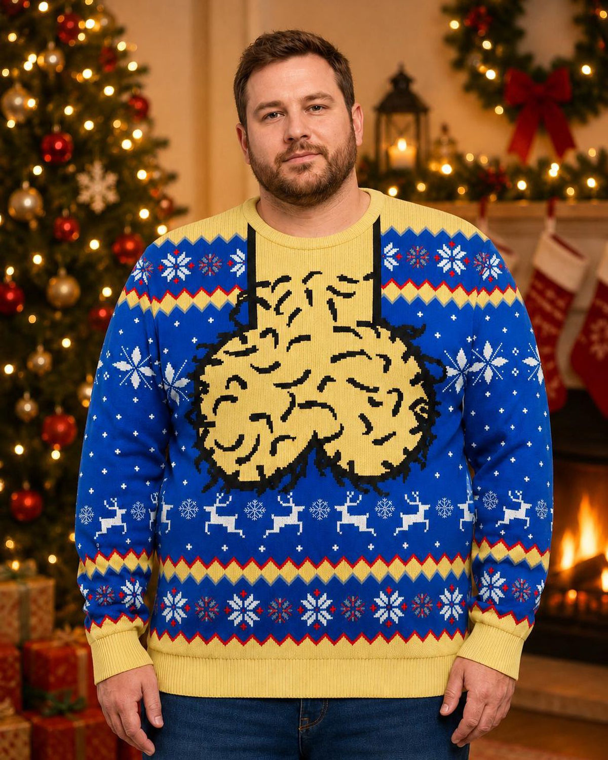 Dicky Meme Blue Ugly Christmas Sweater Cockmas Holiday Sweatshirt