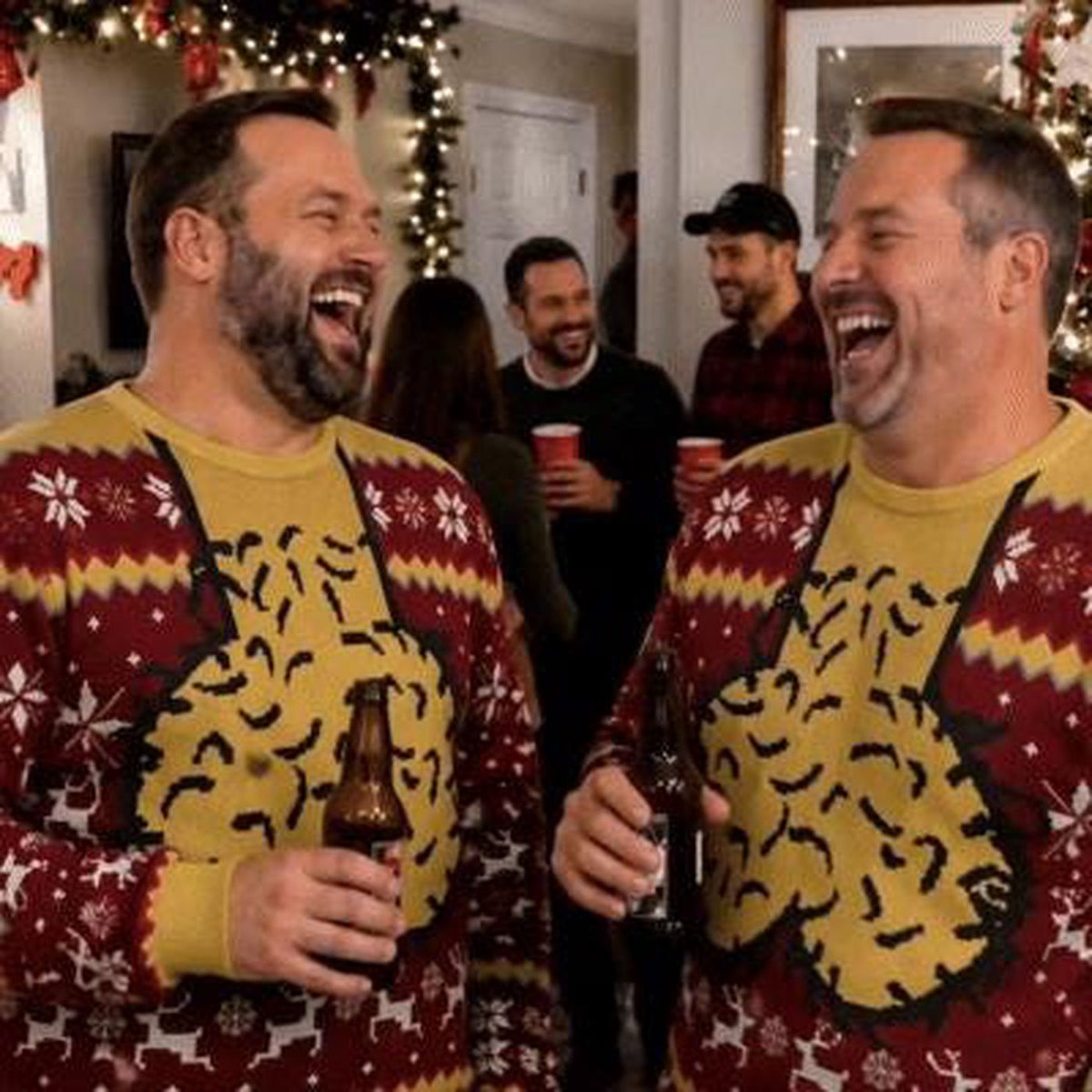 Dicky Meme Ugly Funny Christmas Red Sweater Cockmas Holiday Sweatshirt