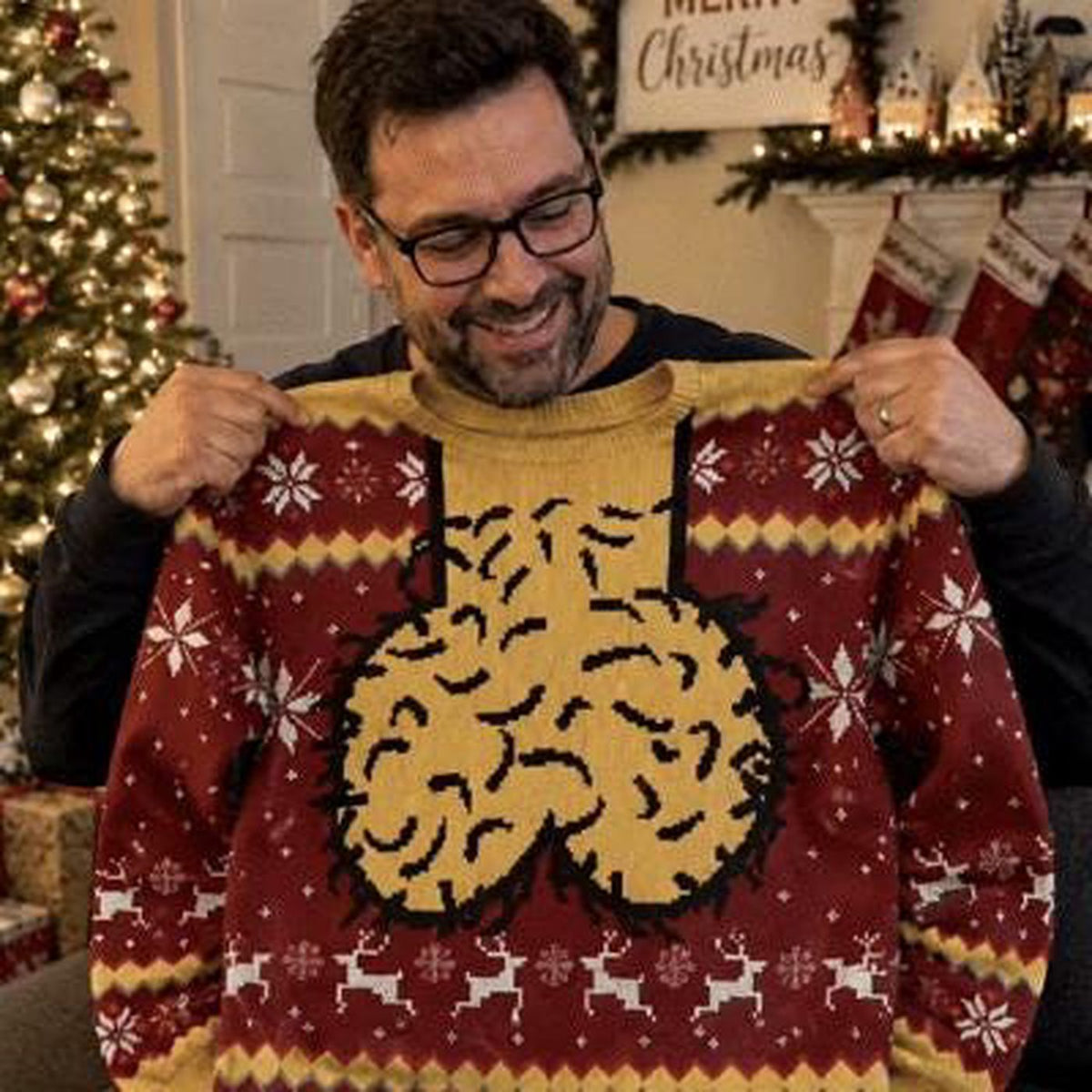 Dicky Meme Ugly Funny Christmas Red Sweater Cockmas Holiday Sweatshirt