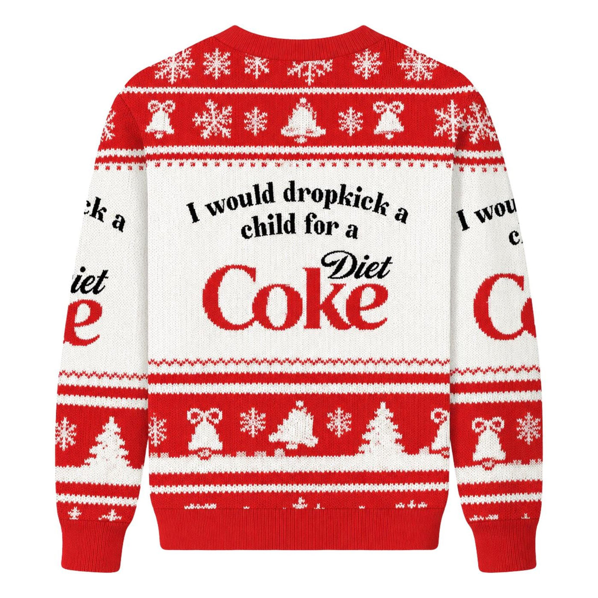 Diet Coke Christmas Sweater Funny Dropkick Quote Ugly Xmas Jumper Soda Lover Gift