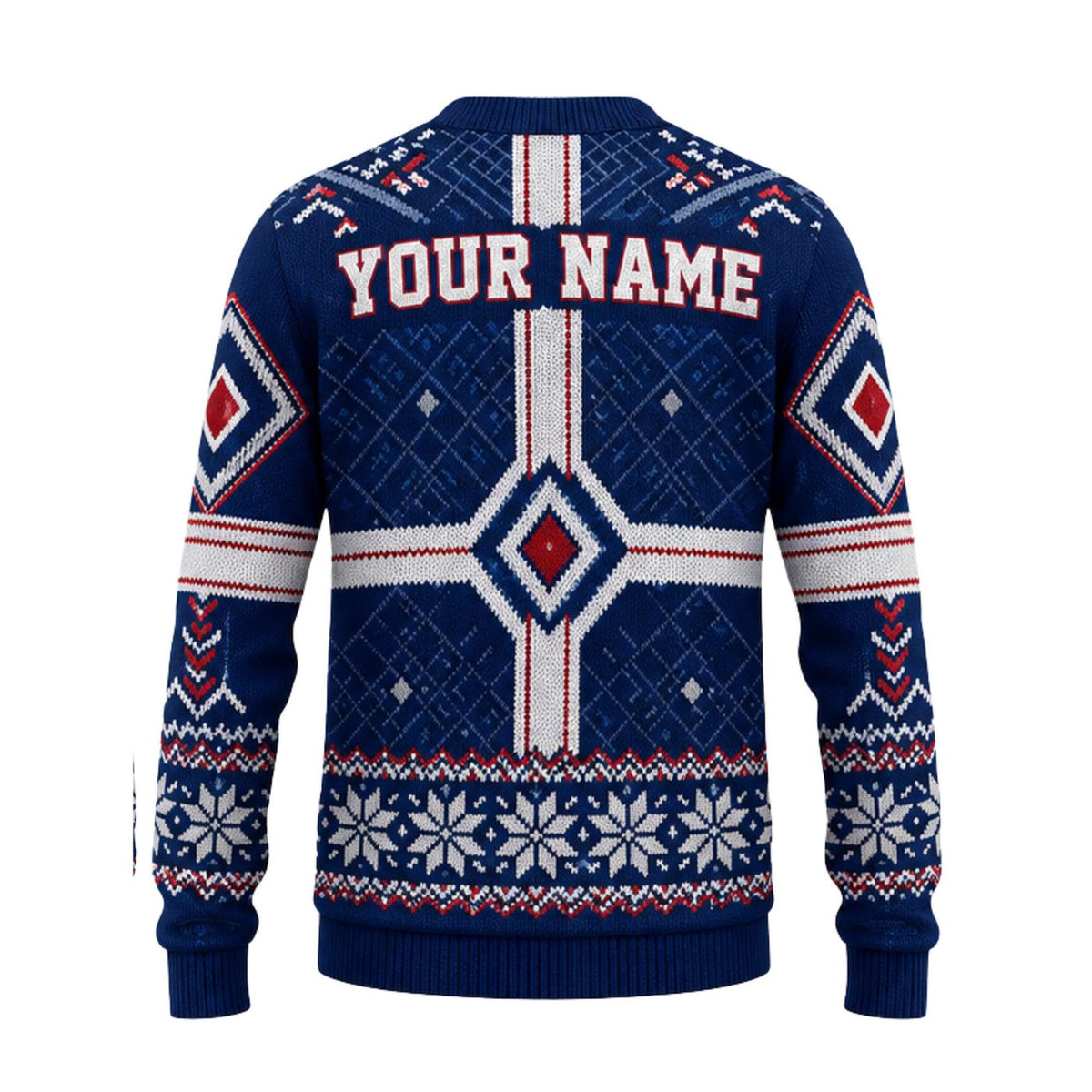 Dominican Republic Knitted Sweater Custom Name DR Country Pride Winter Knit