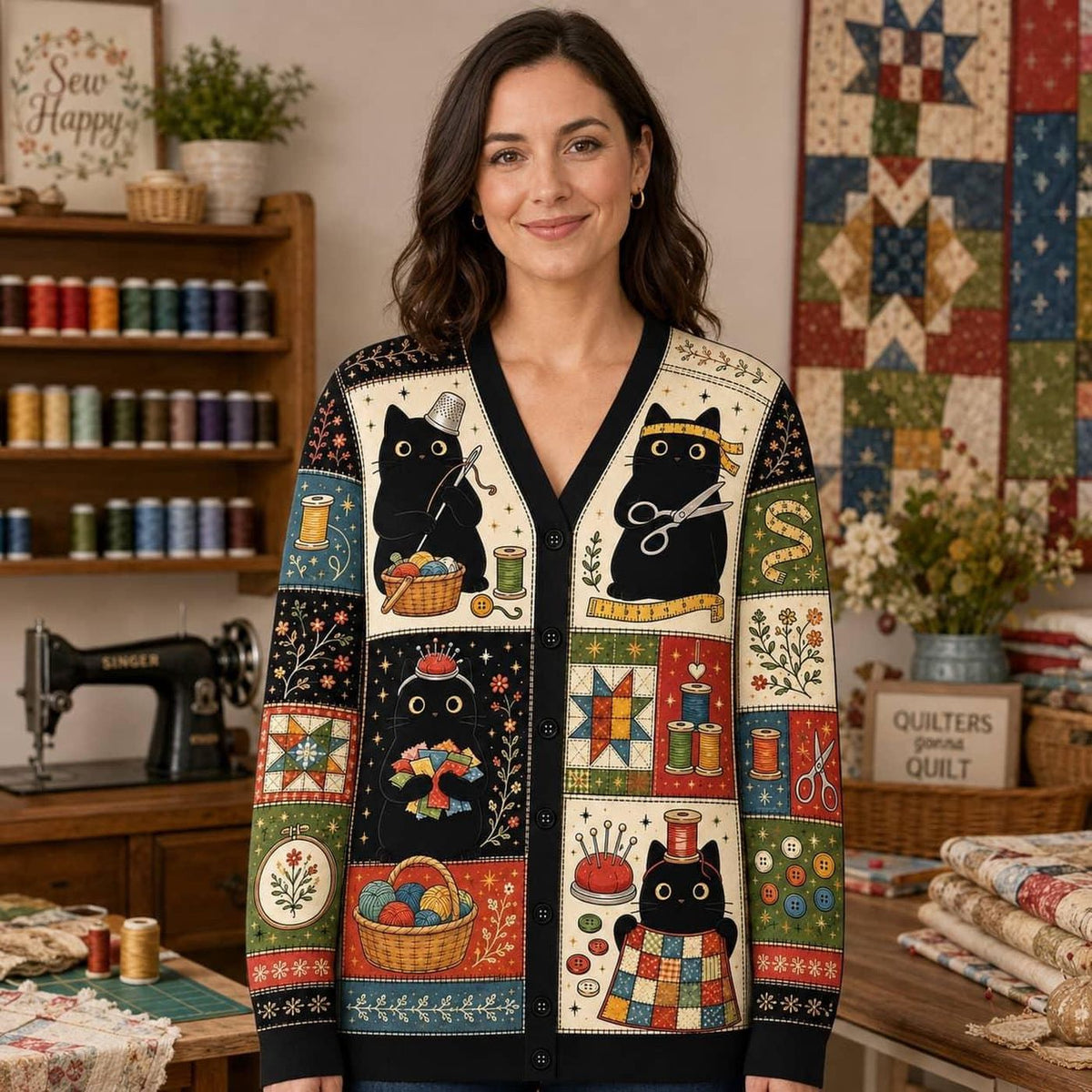 Finally Our Last Ingredient Has Arrived Cardigan: Custom Witchy Pumpkin Black Sweater