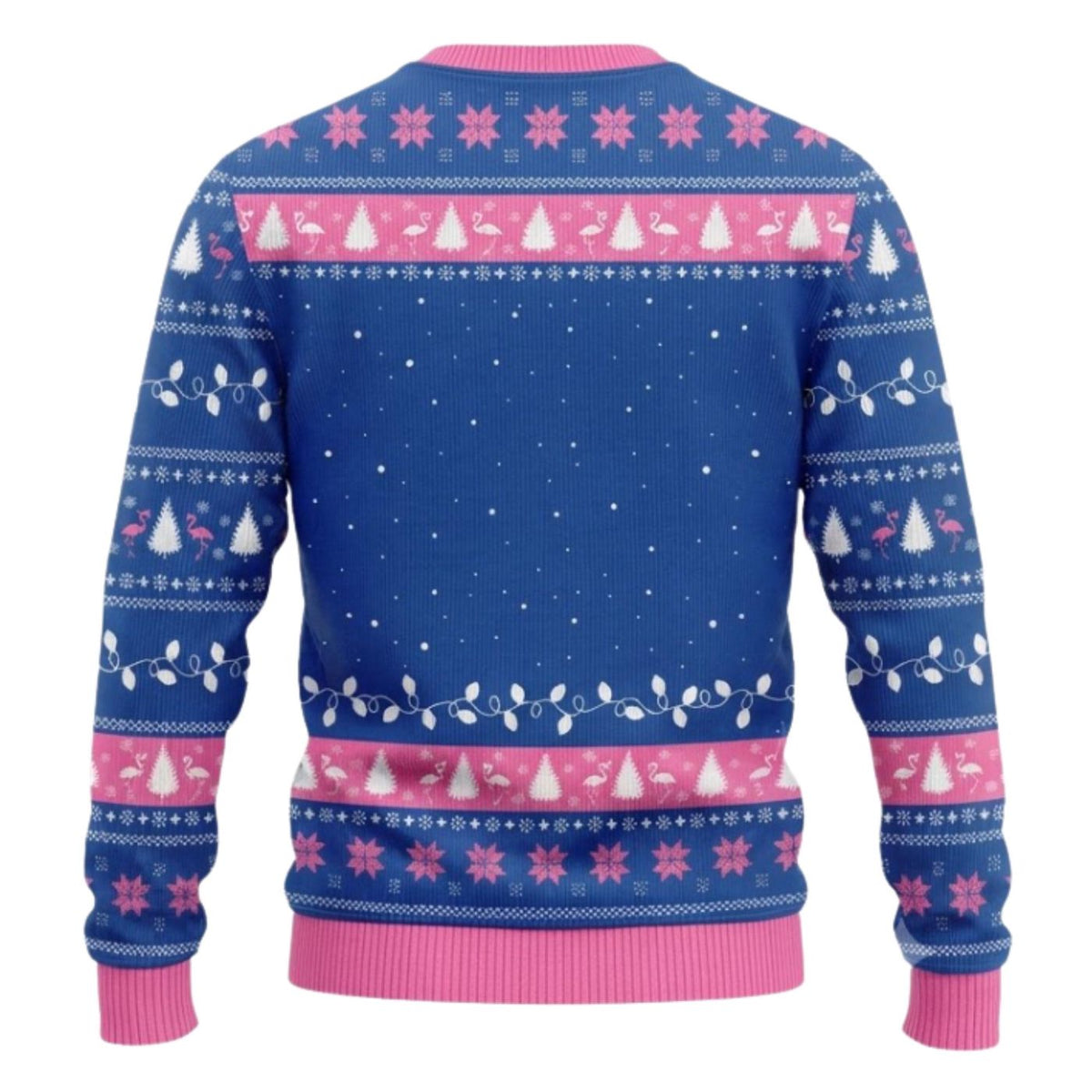 Flamingo Christmas Sweatshirt Pink Blue Santa Holiday Top