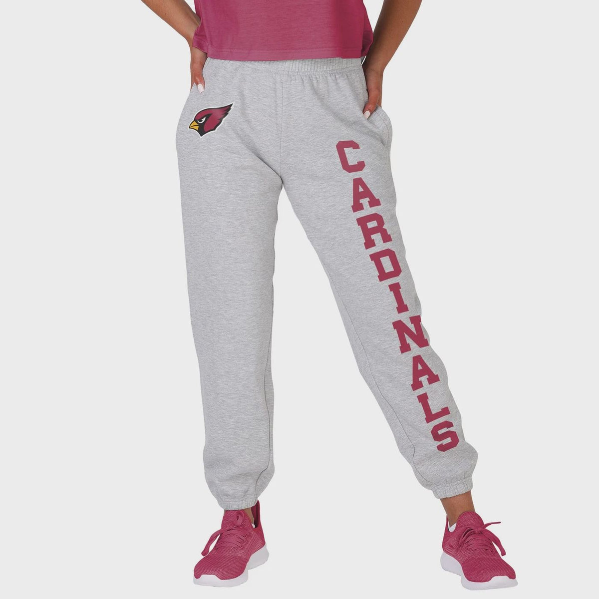 FOCO NFL Arizona Cardinals Big Wordmark Gray Sweatpants - Womens