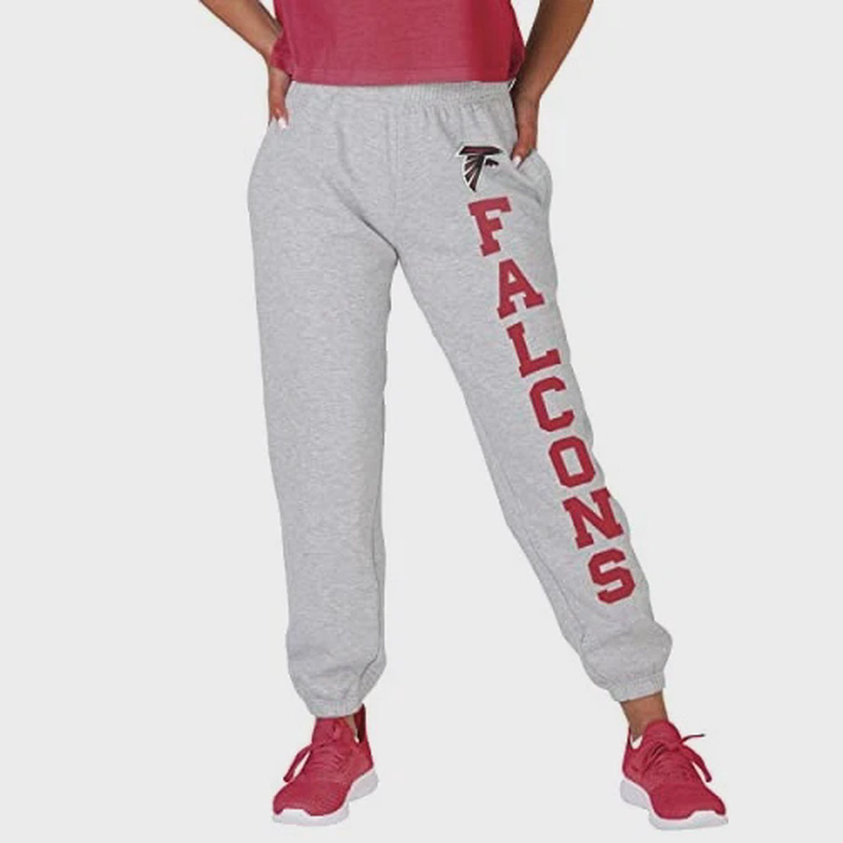 FOCO NFL Atlanta Falcons Big Wordmark Gray Sweatpants - Womens
