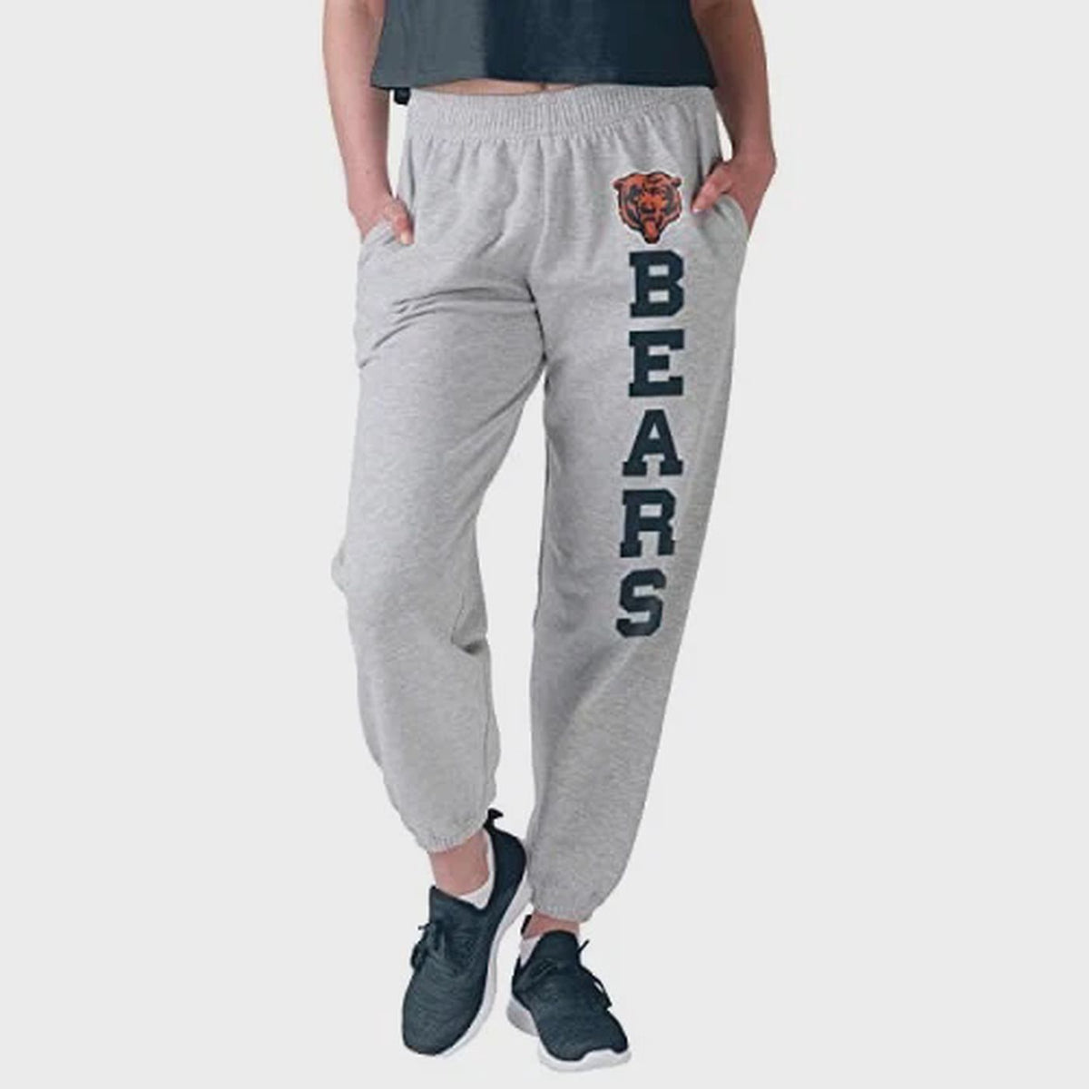 FOCO NFL Chicago Bears Big Wordmark Gray Sweatpants - Womens