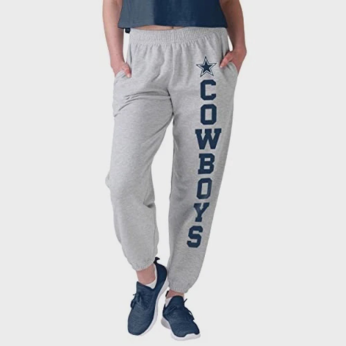 FOCO NFL Dallas Cowboys Big Wordmark Gray Sweatpants - Womens