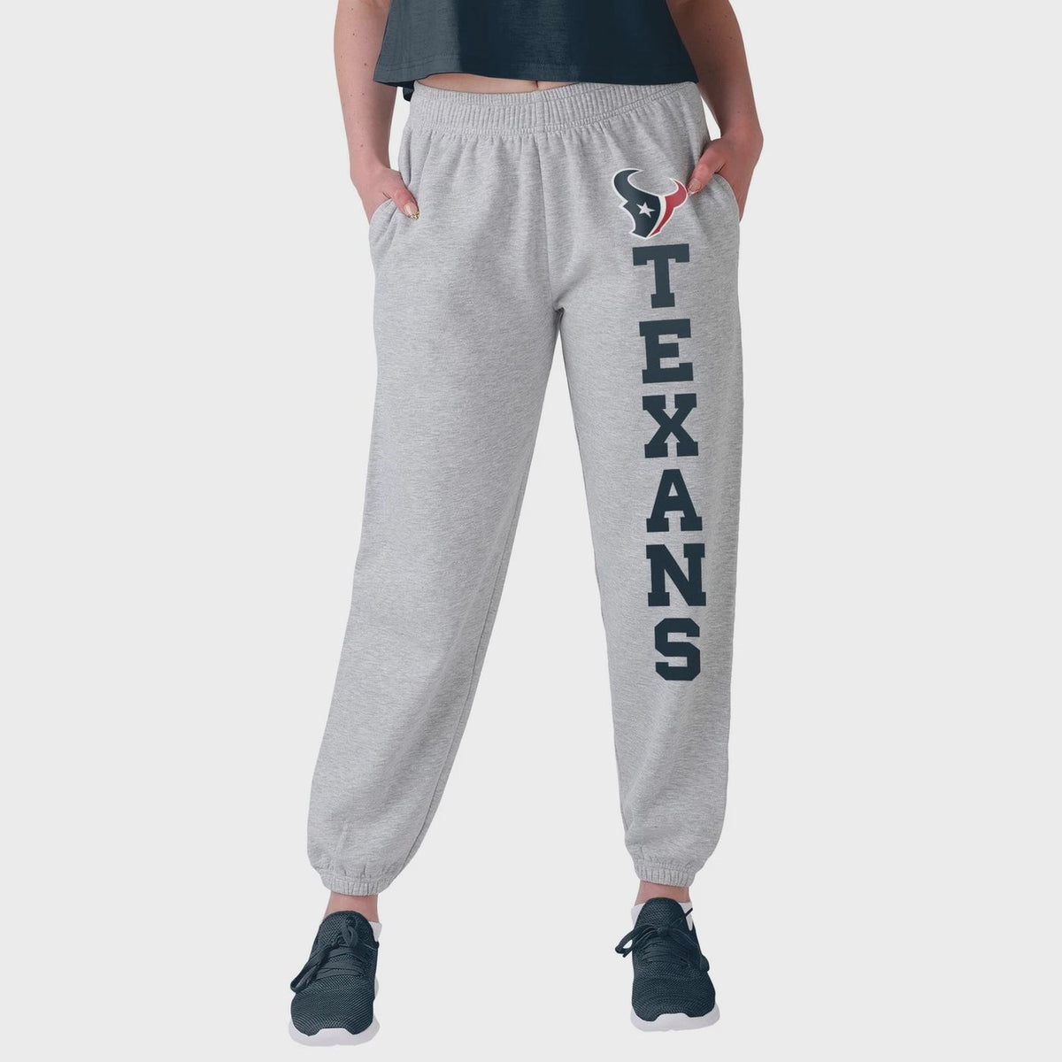 FOCO NFL Houston Texans Big Wordmark Gray Sweatpants - Womens