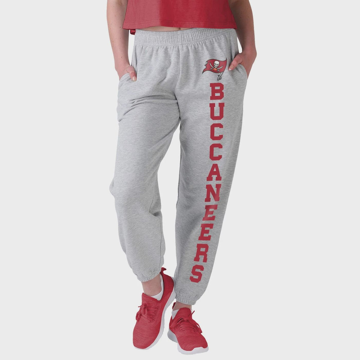FOCO NFL Tampa Bay Buccaneers Big Wordmark Gray Sweatpants - Womens