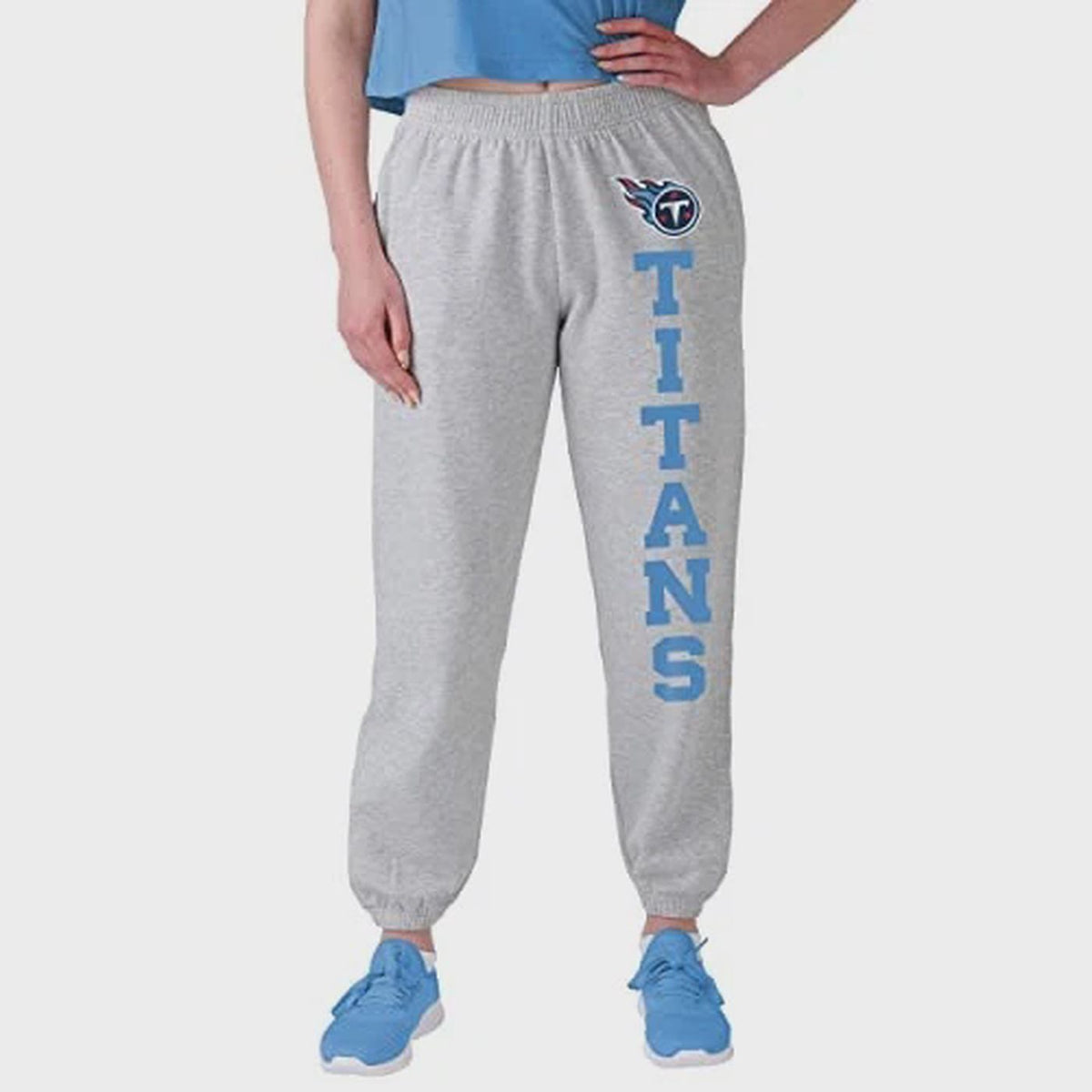 FOCO NFL Tennessee Titans Big Wordmark Gray Sweatpants - Womens