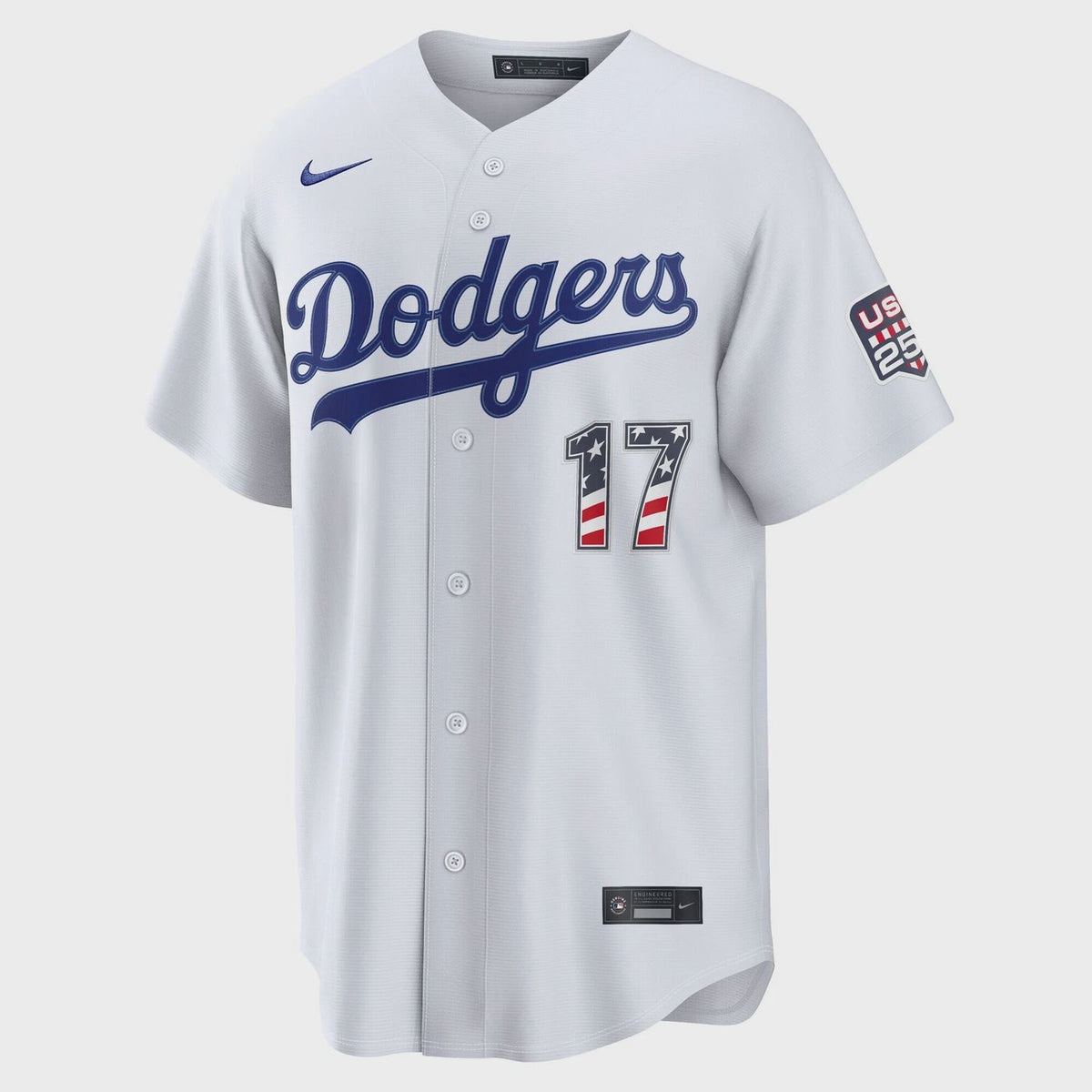 Shohei Ohtani Dodgers Fourth of July USA Stadium Jersey
