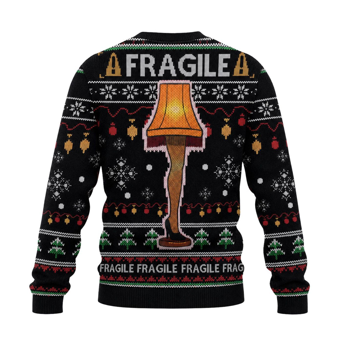 Fragile Leg Lamp Ugly Christmas Sweater, Funny Holiday Sweatshirt, Gift for Men Women