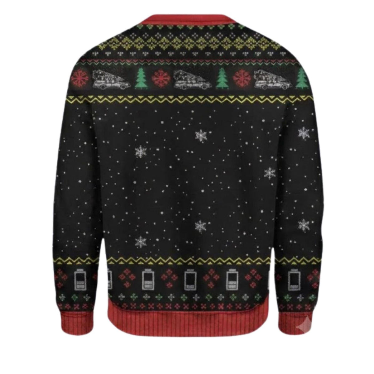 Funny Christmas Car Tree Ugly Sweater, X-Mas Edition Holiday Pullover for Men Women