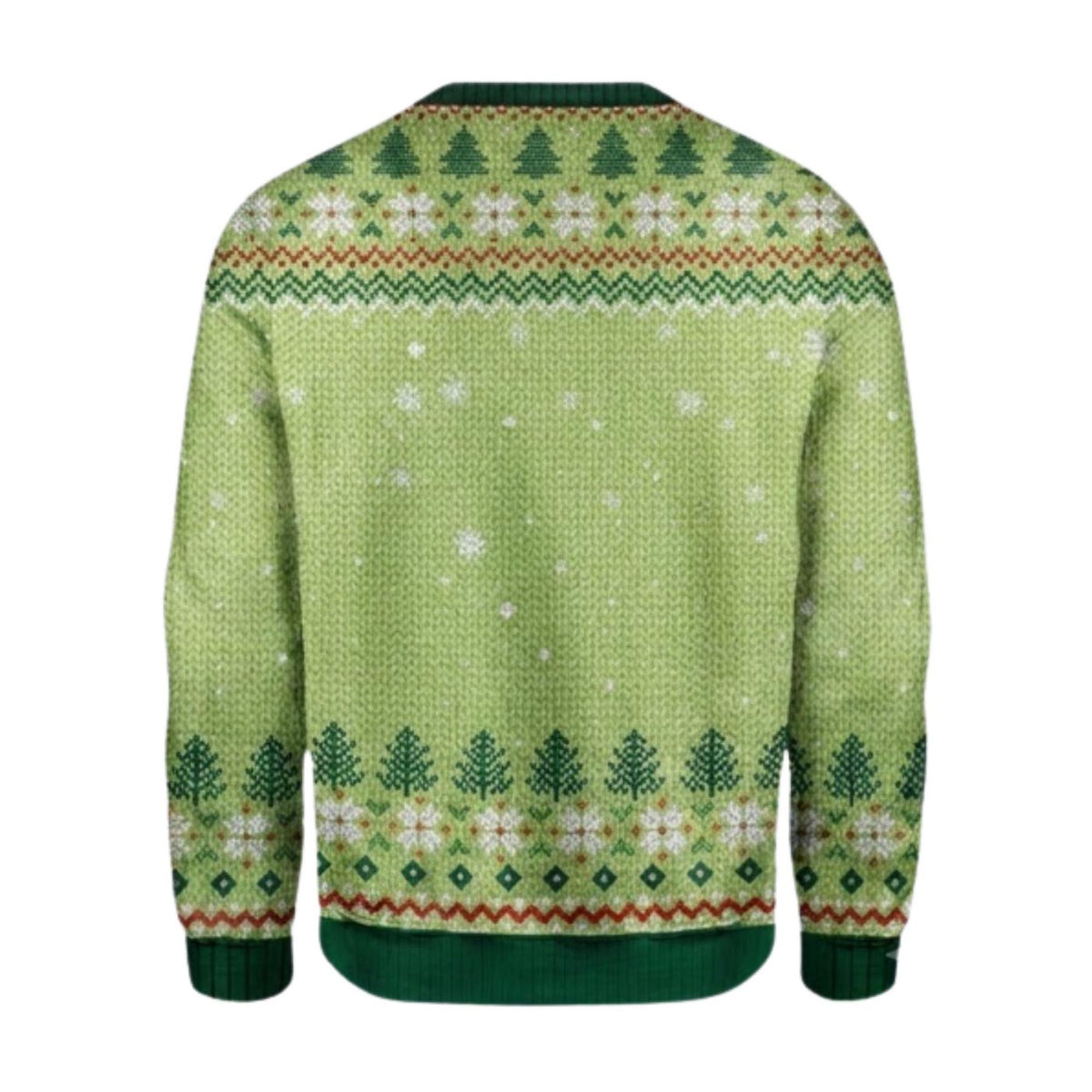 Funny Green Cat Christmas Sweater, Ugly Holiday Pullover, Unisex Xmas Gift for Cat Lovers