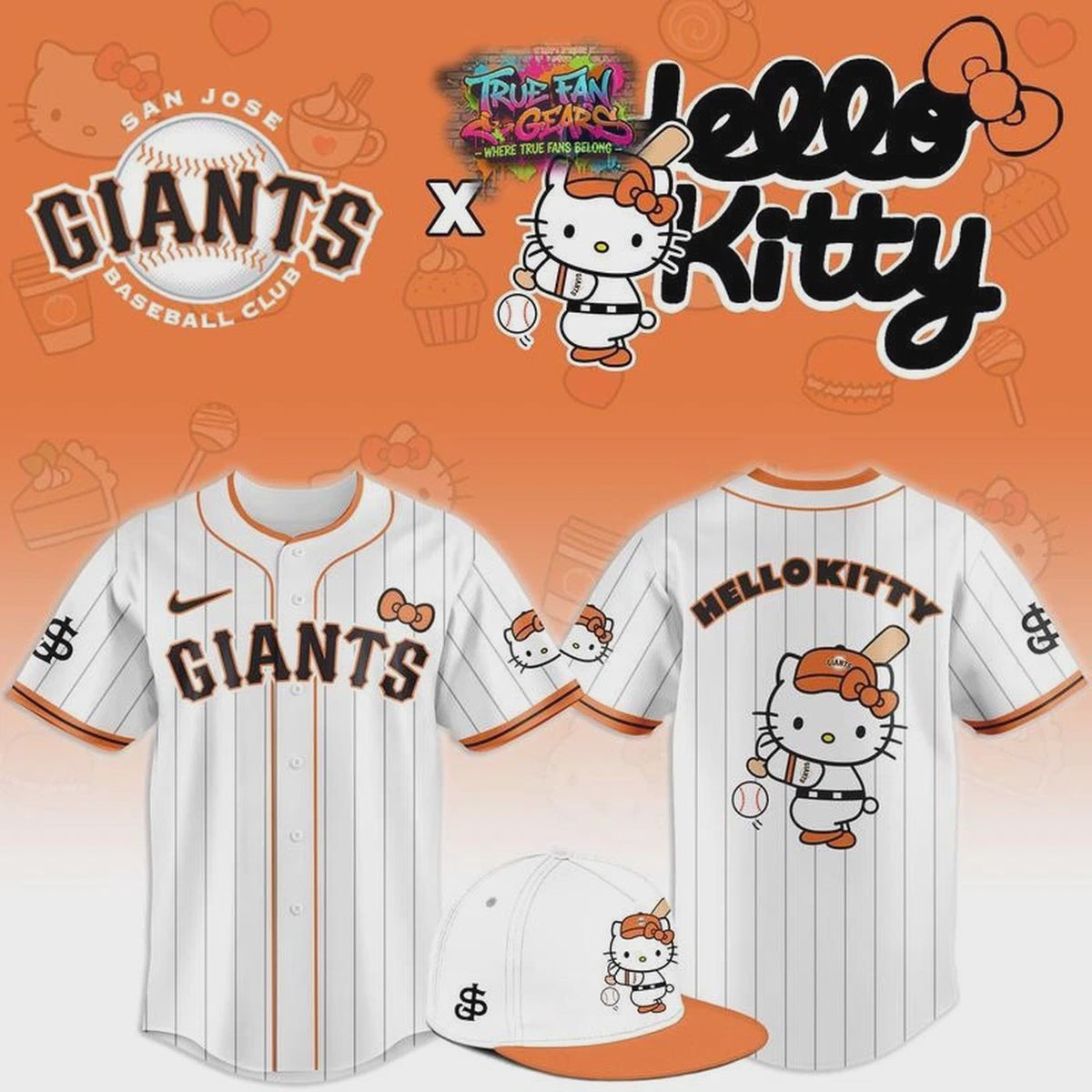 Giants x Hello Kitty Night 2026 Limited Edition Baseball Jersey