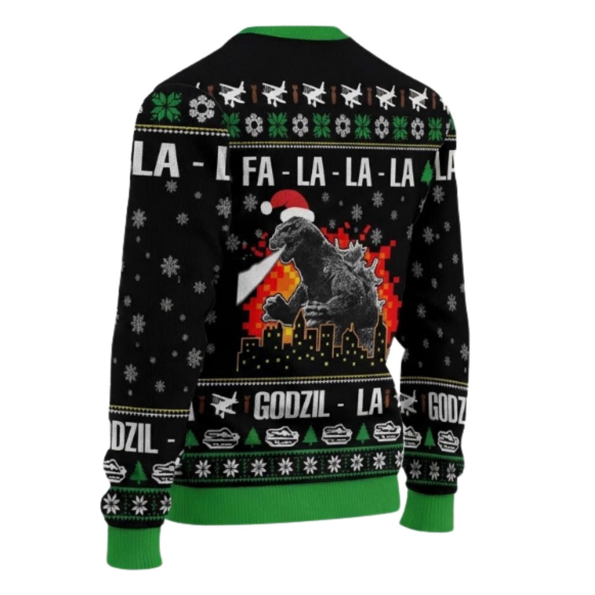 Godzilla Christmas Sweater Monster Movie Unisex Gift