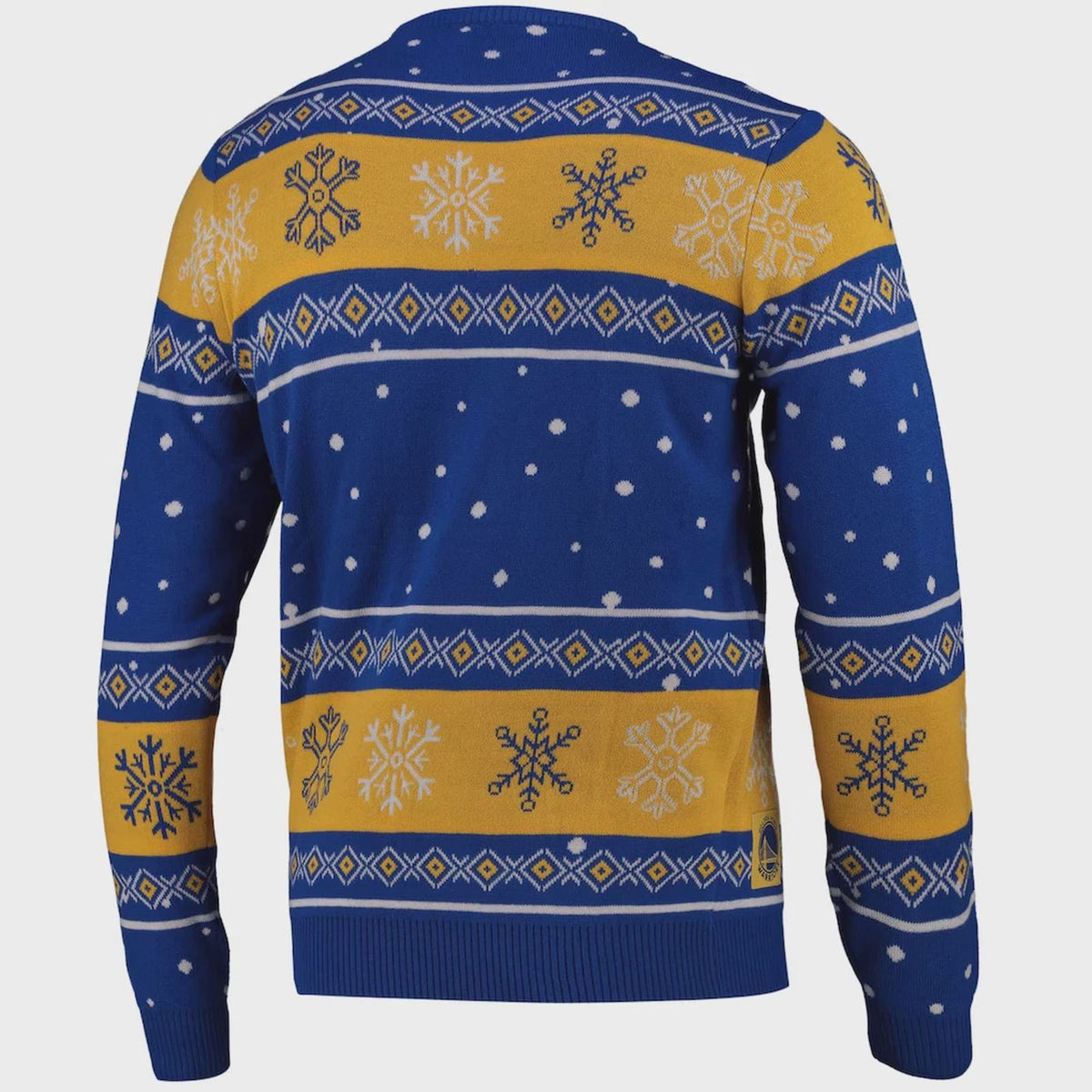 GOLDEN STATE WARRIORS Christmas Jumper Mens LARGE Basketball Festive Sweater 22